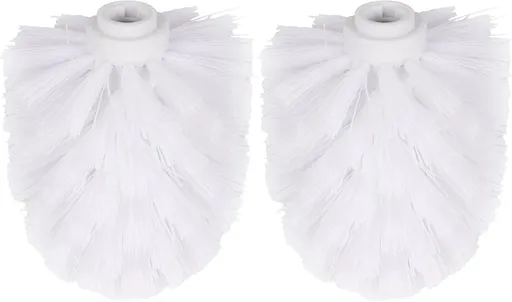 2pcs Toilet Bowl Brush Replacement Head, Universal Toilet Brush Head, Plastic Replacement Toilet Bowl Brush Head, Hotel Home Cleaning Tool Fit for Most of Cleaning Holders