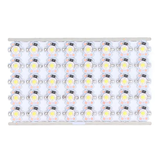 LED Chip Bulb High Brightness Energy Saving DIY Lamp Beads with Aluminum Plate for 1W 12V Headlights Cabinet LightsWhite Light