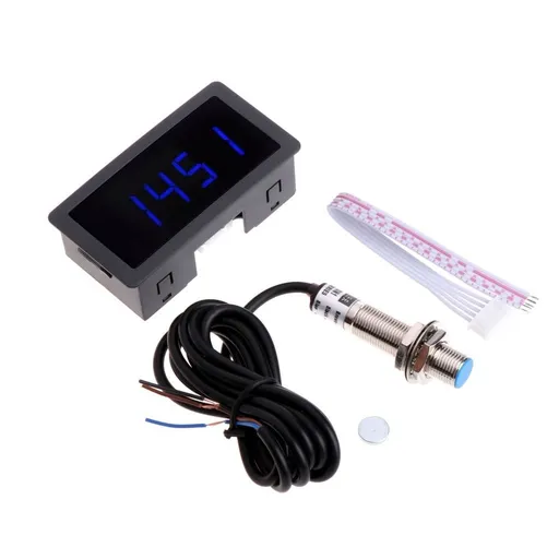 4 Digital Tachometer and Hall Proximity for Lathe/Mower/-/Spring 10-9999RPM Anti-jamming- Capability