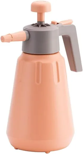 Garden Pump Sprayer, 68 oz/0.5 Gallon Hand Held Pressure Sprayer with Safety Valve ＆ Adjtable Nozzle, Large Capacity Bottle Water Weed Flower Plant Lawn Home Washing Spray 2L(Salmon Pink)