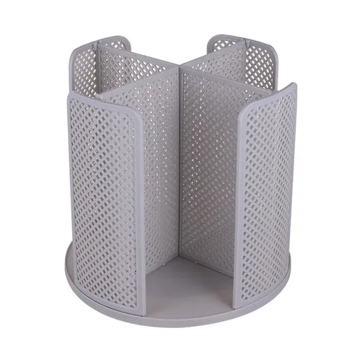 Paper Cup Holder Organizer Swivel Compartment Cup Picker Drink Storage Stand - Grey