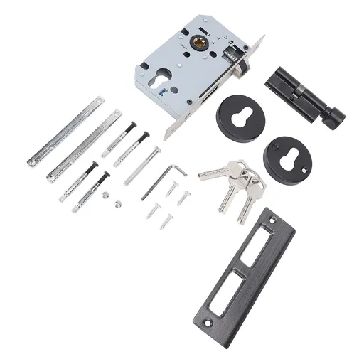 Door Handle Keyed Entry Lock Entry Door Lever with Lock and Key for Bedrooms Bathrooms Hotels Offices