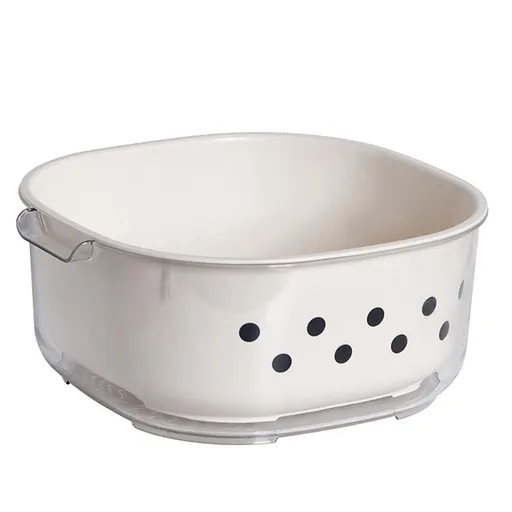 Kitchen Colanders Bowl Set Large Capacity Multipurpose Double Layer Fruit Washing Drain Basket for Home Kitchen