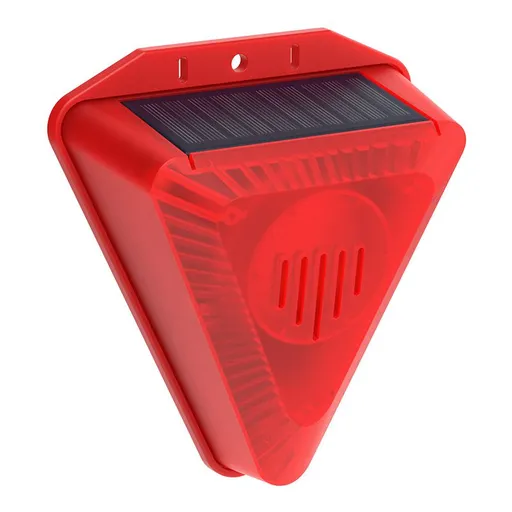 Solar Outdoor Flash Alarm,Strobe Light Dog Barking, Noise Maker Warning Lamp for Home Yard,Farm,Barn,Say Goodbye to The Intruders