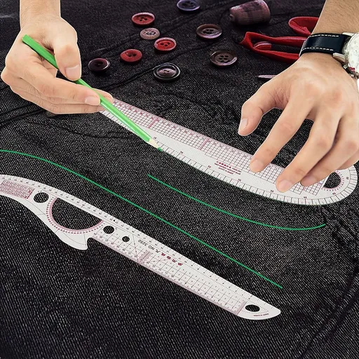 9pc French Curve Ruler Set DIY Sewing Pattern Measuring Tool for Dressmaker