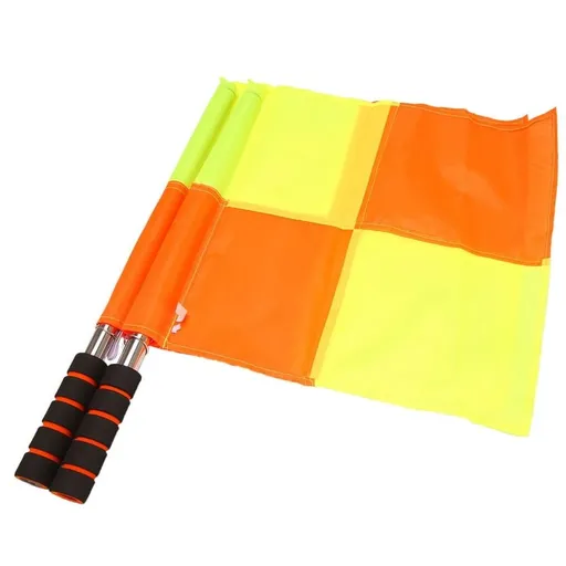 Soccer Referee Flags with Carrying Bag Football Judge Linesman Sideline Fair Play Sports Match Flags Refe
