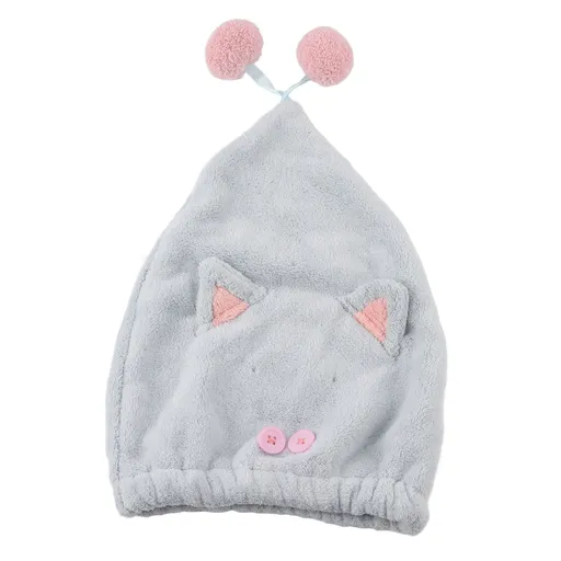 Hair Towel Wrap Fine Texture Soft Handle Dry Naturally Coral Fleece Hair Drying Towel