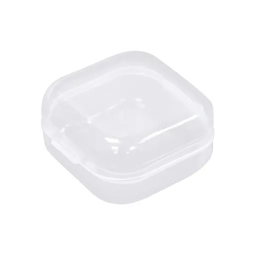 Small Clear Box Transparent Sturdy Durable PP Glossy Surface Wide Application Bead Box for Jewelry Pills Earplug