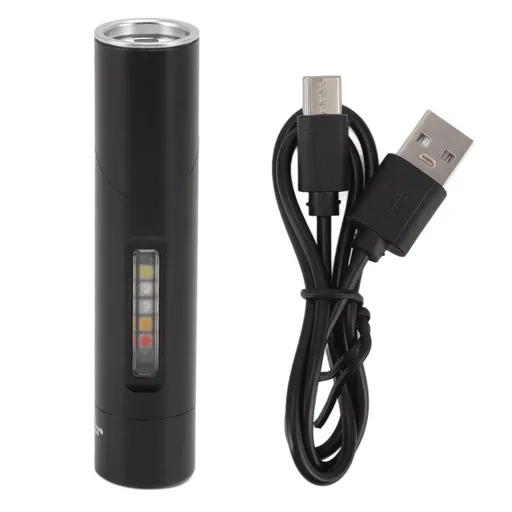 Mini Flashlight 90 Degree Tiltable Head LED Flashlight Magnetic Rechargeable LED Torch
