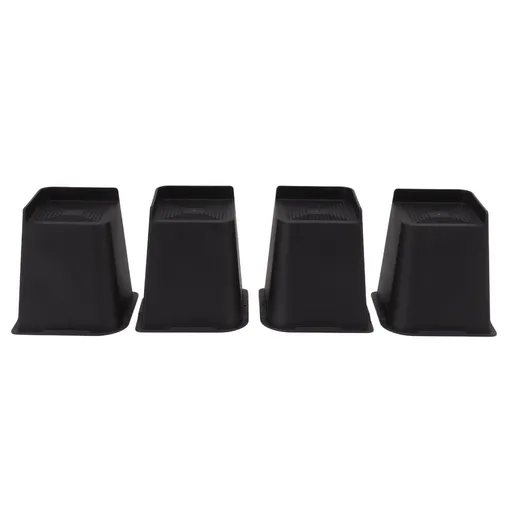 4Pcs Furniture Riser 6in Heavy Duty Slip Proof ABS Bed Rise Lift Block for Chair Sofa