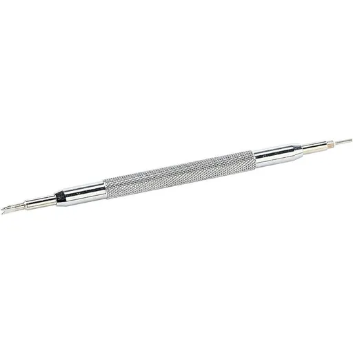 Double-Ended Watch Band Pin Pusher Tool, Stainless Steel Spring Bar Remover with V-Edged Flat Tip and Forked Point for Watch Repair