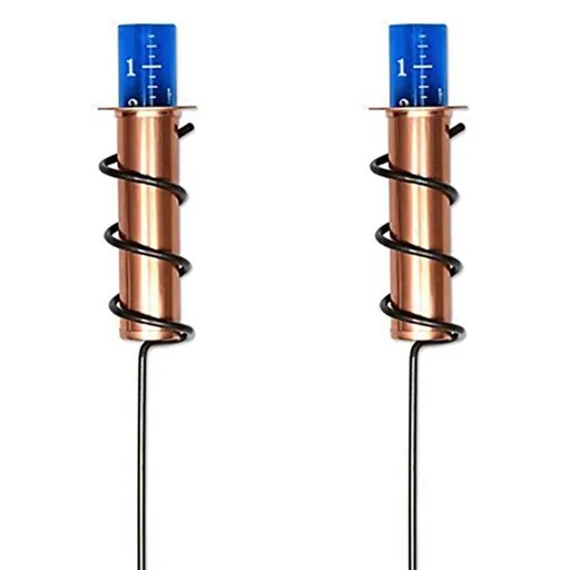 2 rain gauges, outdoor precision rain gauge, rain gauge, courtyard, courtyard, lawn decoration, rain gauge pile