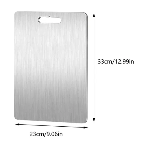 Cutting Board Non Toxic Steel Cutting Boards for Kitchen, Different Sizes & Non Slip Handles, Servicealbe Non Stick Chopping Board C