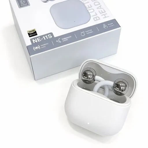 Open-Ear Clip Bluetooth Earphone - NE11S Wireless Earbuds with Bluetooth 6.0 11mm Driver 4.5g Lightweight - Sports Headphones with Mic - White