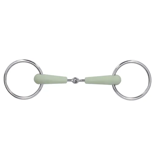 130mm Horse Mouth Snaffle with Chain Stainless Steel Horse Bit for Equestrian Training Equipment