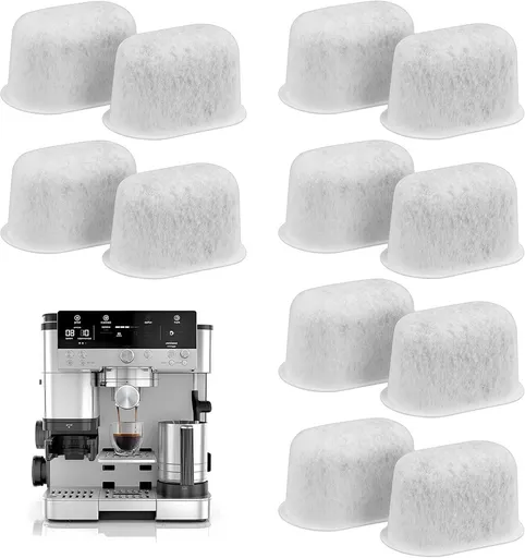 12x Activated carbon filter suitable for Ninja coffee machines - Suitable for coffee machines from the Ninja, Breville and Keurig series - water filter replacement - Coffee accessories - Coffee machine cleaner - Limescale and water filter - 47x20x27m