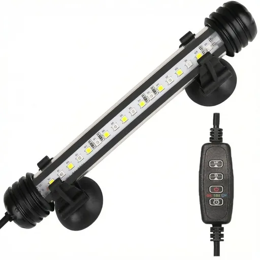 (15.35inch)Submersible Aquarium Light Underwater Fish Tank Light LED Aquarium Light Bar with Timer Auto On/Off and Dimmer Adjustable