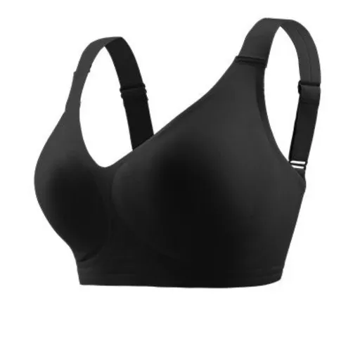 House Of Dasein Women's Deep V Neck Seamless Wireless Gathering Bra - Black - Xl(80F85c85d85e)