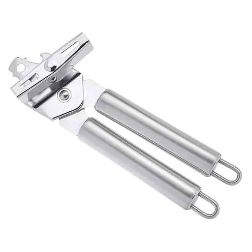 Stainless Steel Can Opener Manual Can Opener Multifunctional Stainless Steel Bottle Opener Manual Kitchen Tool Silver White