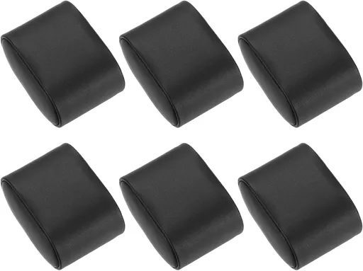6Pcs Bracelet Watch Pillow PU Leather Jewelry Display Pillows for Watch Box Bangle Cushions Display Storage (2.95" x 2.09" x 1.77", Black)