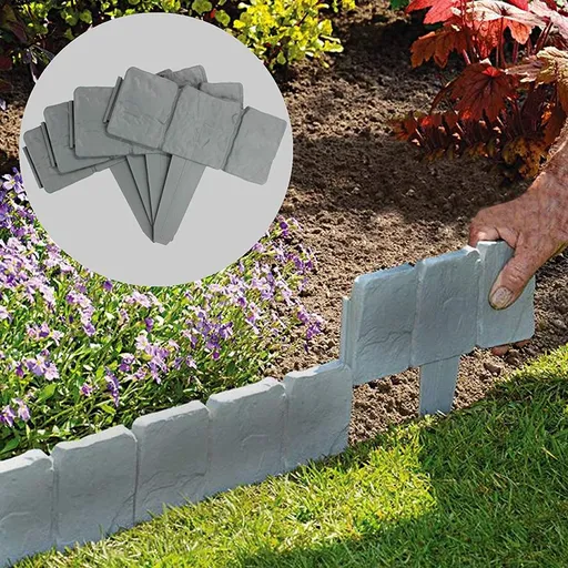 30pcs Landscape Edging Border Plastic Garden Fence Lawn Decorative Border