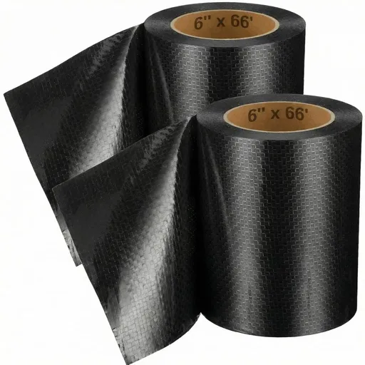 RV Underbelly Tape, Corrugated Waterproof Thick Adhesive Patch for Camper Travel Trailer Mobile Home Repair, Black 6 Inch x 66 Feet, 2 Pack