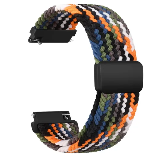 20mm Braided Sololoop Wristband for Garmin Vivoactive 5 3 Music VivoMove 3 Trend Sport Venu SQ SQ2 2plus Strap Denim