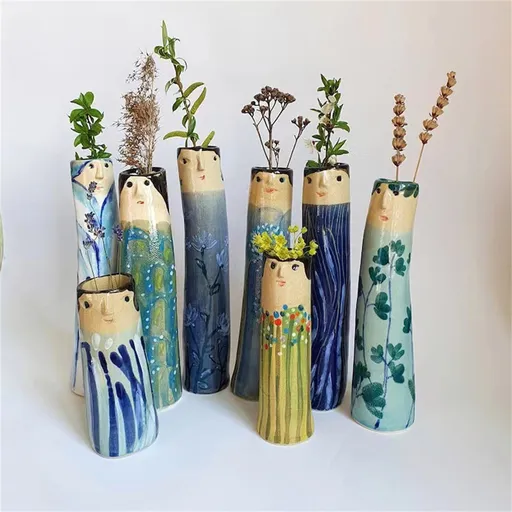 Flower Vase Resin Vases for Centerpieces, Home & Garden Arrangements, Versatile & Durable Essential for Modern & Classic Styles Available, Small Vases Home Decor, Artificial Flowers VASE-H