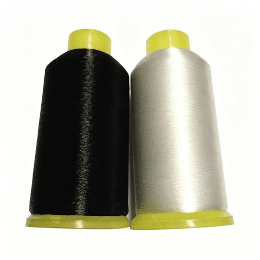 Nylon Sewing Thread 2Pcs 0.1Mm Mono-Filament Invisible Thread Quilting White+Black Nylon Sewing Thread