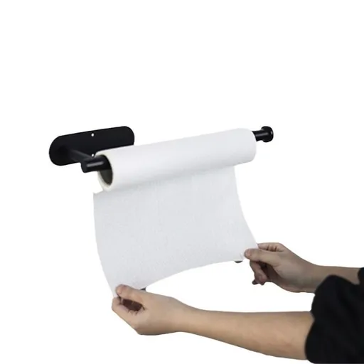 Paper Towel Roll Rack - Under Cabinet Paper Towel Holder for Kitchen, Bathroom,Stainless Steel Paper Towel Holder Wall Mount