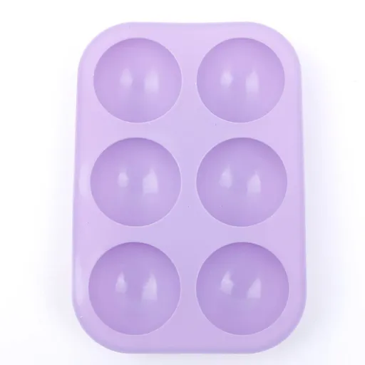 Pudding Mold Silicone 6-Cavity, Making Jelly, Chocolate, Handmade Soap, DIY Clay Projects, Ice Cream, Bath Bombs
