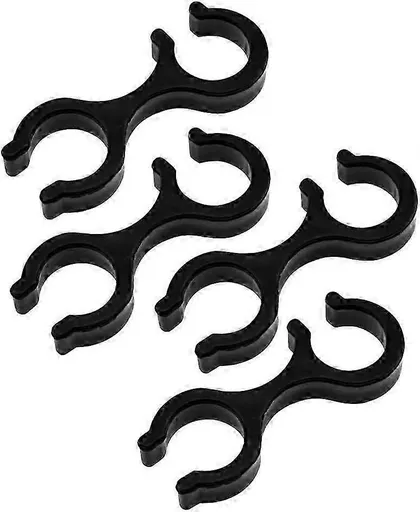 4pcs Hiking Pole Clips, Plastic Hiking Poles Buckle Walking Stick Holders Quick Lock Two Poles for Hiking