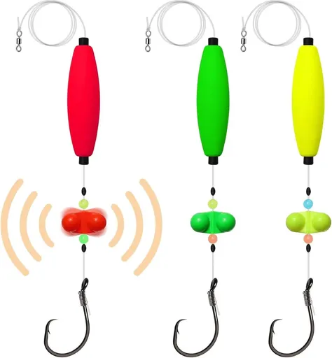 Pre-Tied Catfish Rig System, 23 Inch 55LB Santee Cooper Catfish Float Rig with Adjustable EVA Slip Float and High Carbon Circle Hooks 5/0 6/0 8/0, Ready-to-Fish for River and Bank FishingPre-Tied Catfish Rig System, 23 Inch 55LB Santee Cooper Catfish