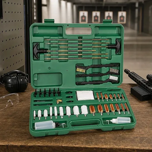 Universal Gun Cleaning Kit All-purpose Durable Case Lightweight with Brass Rods for Rifle Pistol Shotgun Muzzleloader