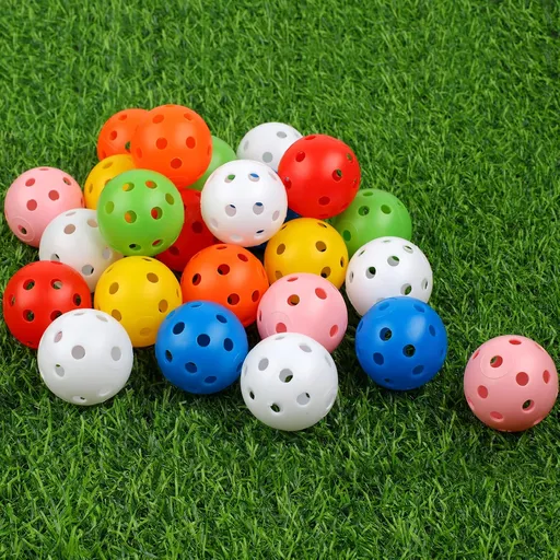 Practice Golf Balls 24 Pack, 42mm Plastic Balls, for Backyard, Training Swing Multicolor -