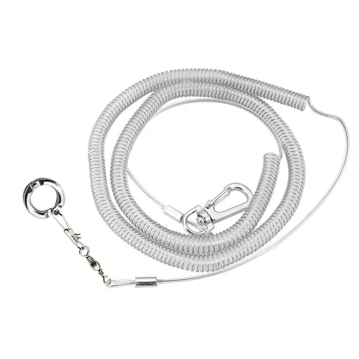 Parrot Leg Ring Anti Slip Bird Anklet Elastic Rope with Alloy Fasteners Supplies - 5mm