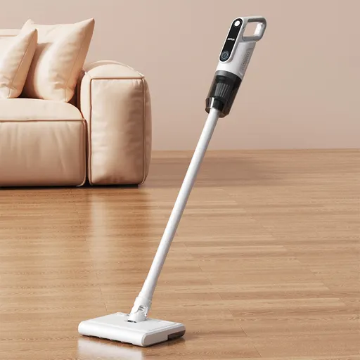 Stick Vacuum Cleaner Wireless 14000Pa Suction HEPA Filter 350ml Water Tank White