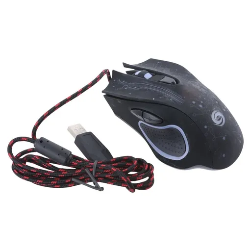Gamer Gaming Mouse 3200DPI Adjustable Optical LED Computer Mice USB Cable Ergonomics Design Mause