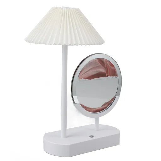 Moving Sand Desk Lamp Dimmable 3 Modes Touch Control Rechargeable Decorative Table Lamp for Living Room Office
