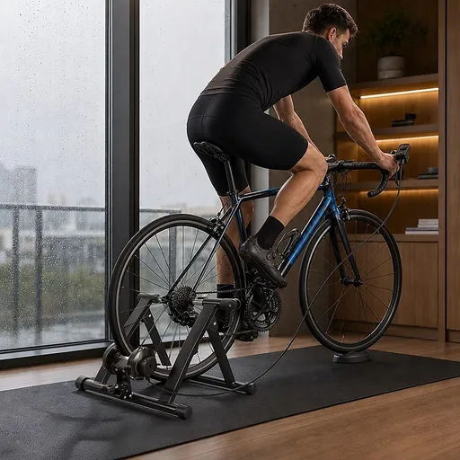 Indoor Bicycle Trainer – Magnetic Stationary Bike Stand for Home Fitness Workouts