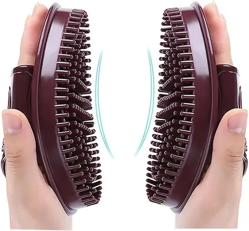 Massage Brush Gua Sha Scraping Tool 2 Piece Ergonomic Design for Head Neck Back Waist Slimming Body Care