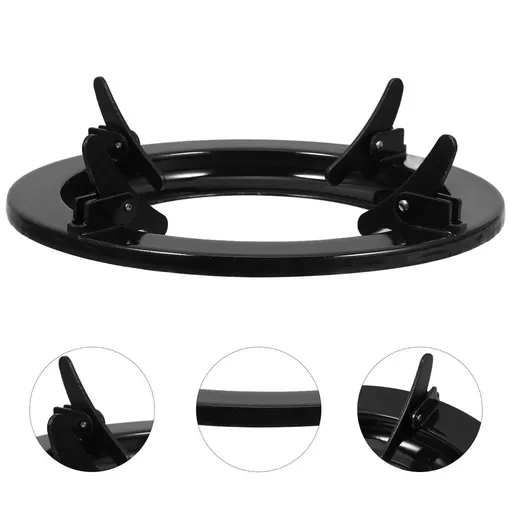 Metal Wok Stand for Gas Stoves, Cooking Support Rack for Even Heat Distribution, Indoor & Outdoor Kitchen Use