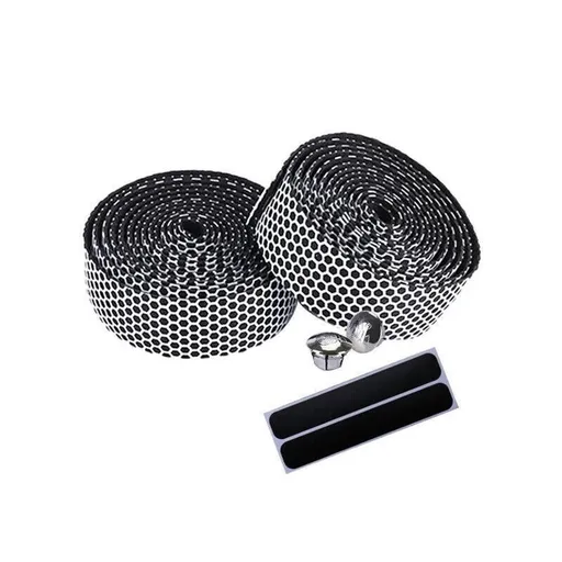 2X Thick Bicycle Handlebar Tape Bar Drop Wrap Mtb Road Bike Anti-Slip Punch - White