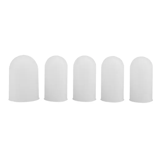 5pcs Silicone Finger Protector Thumbs Cover Fingertip Gloves for Heat Cooking Baking Barbecue B