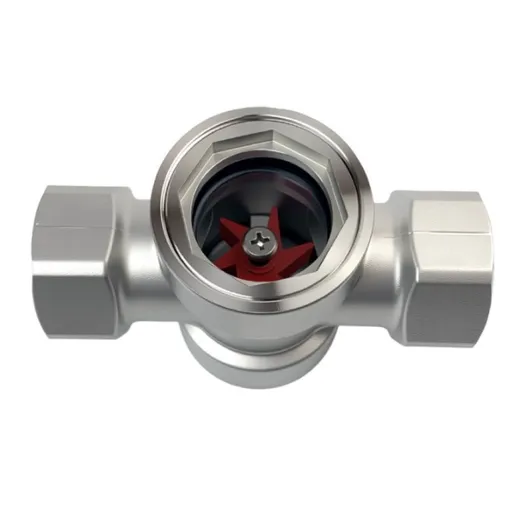 304 Stainless Steel Water Flow Indicator For Pipeline Monitoring Sight Glass DN20