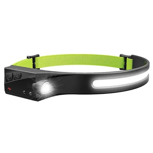 USB Powered Rechargeable Headlamp - Lightweight LED Head Torch for Camping, Hiking & Nighttime Outdoor Use