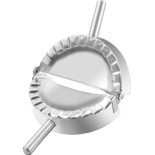 Large Stainless Steel Dumpling Maker, 2-in-1 Dough Cutter/Dumpling Mold , Dumpling, Ravioli, Pierogi & Hand Pie