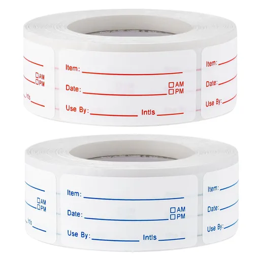 2 Roll Date Stickers Food Date Labels Stickers Freezer Labels Date Stickers to Write Food Containers Labels Frozen Stickers