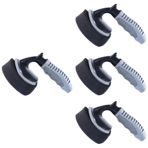 Car Cleaning Sponge Tool, Plastic Handle, Assorted Colors, Easy to Hold and Use for Auto Detailing