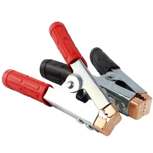 Insulated Alligator Clips Durable Heavy Duty Black & Red Boot Metal Spring Loaded Truck Car Battery Electric Test Clips (2-PACK)